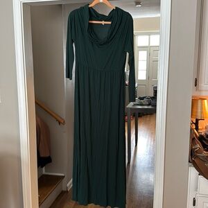 Mother Bee super soft hunter green maternity dress size XL